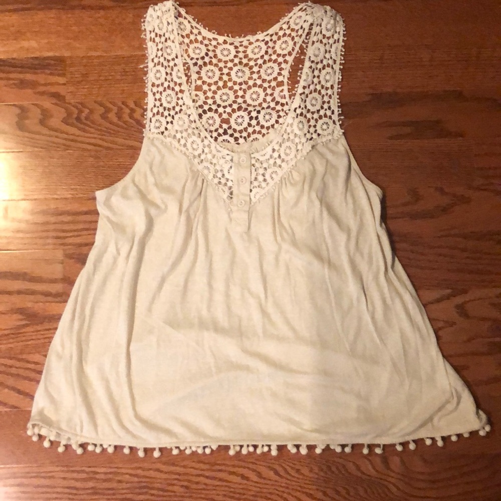 Umgee cream tank top